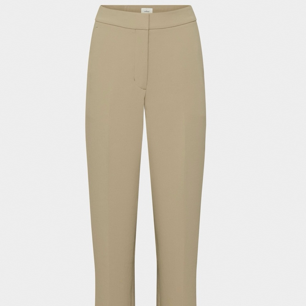 Aritzia Wilfred Classic Beige Women's Trousers - 6 Short